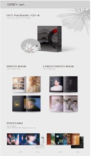 Kakao ONEUS - Blood Moon [Grey ver.] (6th Mini Album) 1 Album+CultureKorean Gift(Decorative Stickers,Photocards) thumbnail 2