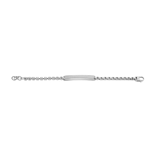 Fossil Men's Plated Stainless Steel Engravable Personalized Gift ID, Chain or Cuff Bracelet for Men thumbnail 4