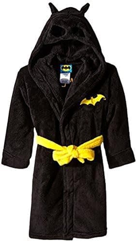 DC Comics Boys' Toddler Batman Hooded Robe - Big Boys - 6-7 - Black