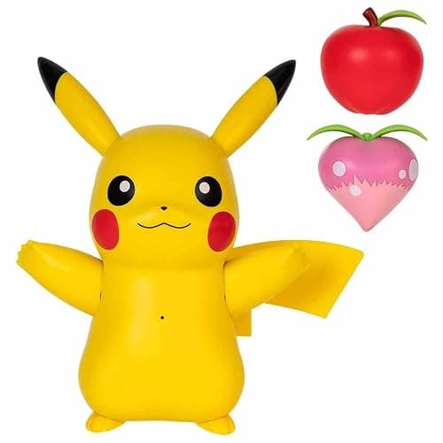 Pokémon Train and Play Deluxe Pikachu - 4.5-Inch Pikachu Figure with Lights, Sounds, and Moving Limbs Plus Interactive Accessories - Image 1