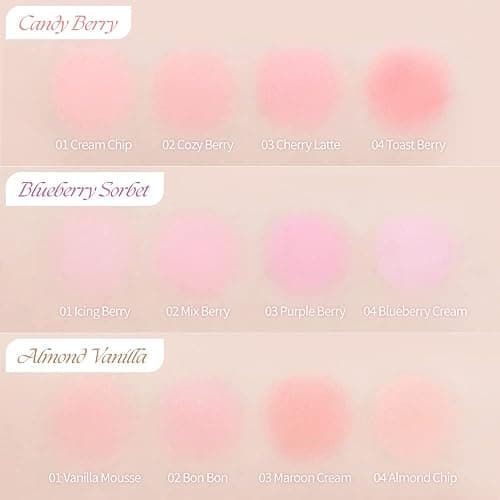 Dasique Blending Mood Cheek #08 Blueberry Sorbet | 4 Blendable Shades in Lightweight Smooth Powder | Vegan | Blush thumbnail 7