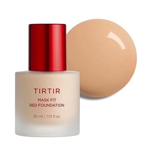 TIRTIR Mask Fit Red FoundationㅣLong Lasting Flawless Coverage, Energy Essence, Lightweight, Hydrating, Pore-Blurring, Breathable Satin Finish, Makeup, Radiant Skin, #25N Mocha, 1.01 Fl Oz - Image 1