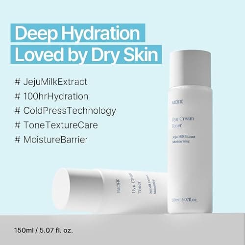 NACIFIC Jeju Uyu Cream Toner Facial Toner 5.07fl. oz. 150ml with Jeju Milk Extract Ceramide 5 Complex Moisture Lasting Natural Ingredients Korean Skin Care thumbnail 2