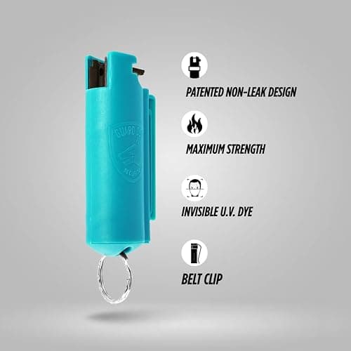 Guard Dog Security Quick Action Pepper Spray Self Defense Keychain, Maximum Strength 1.44 MC, OC Spray, 16-Foot Range, Twist-Lock Safety, Belt Clip for Easy Carry for Women and Men, Made in USA thumbnail 2