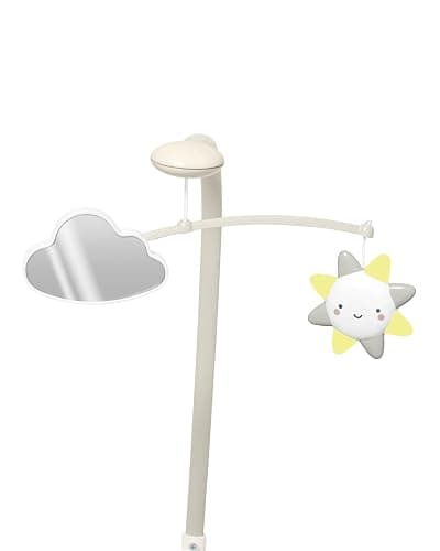 Skip Hop Baby Changing Pad Nursery Style Wipe-Clean Contoured with Cushioned Foam, Non-Skid Base, Built-in Safety Belt & Tuck-Away Toy Bar Fits Standard Changing Tables, Oat thumbnail 5