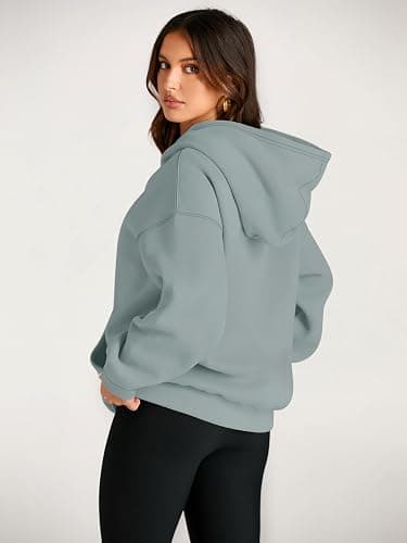 Trendy Queen Womens Oversized Hoodies Fleece Sweatshirts Fall Fashion 2025 Pullover Sweaters Winter Clothes thumbnail 4