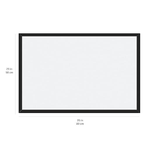 Amazon Basics Magnetic Dry Erase Whiteboard, 35"W x 23"H, Black Wooden Frame thumbnail 3