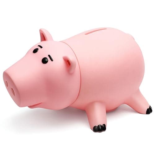 Piggy Bank, Cute Plastic Coin Bank for Boys and Girls, Unbreakable Pig Money Bank for Kids Gift (Pink) thumbnail 4