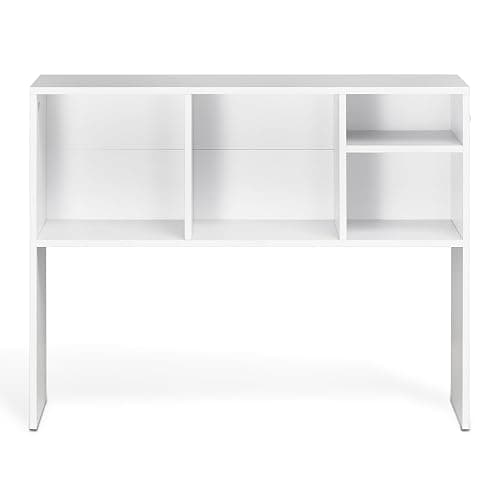 VEVOR Desktop Bookshelf, Storage Organizer with 5 Shelves for Computer Desk, Wooden Shelf Desk Hutch with Anti-Slip Feet Pads, Desk Top Display Rack for Office, Home & Dorm, White thumbnail 9