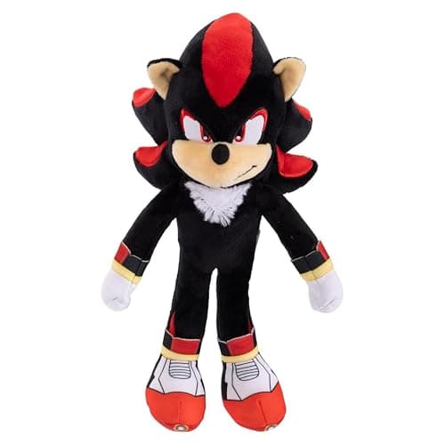 Sonic the Hedgehog 3 Movie Shadow Plush 9-Inch Stuffed Toy Figure - Officially Licensed Sonic 3 Movie - Image 1