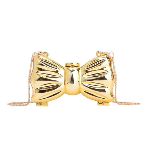 Anytiger Women's Bow Purse Evening Bag with Chain Strap, Crossbody Bag Mini Clutch for Party - Image 1