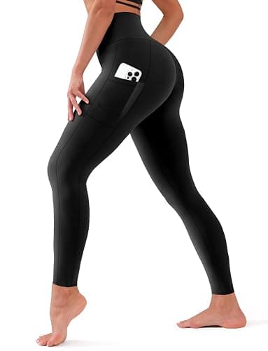 Bluemaple High Waisted Leggings for Women - Tummy Control Pants Non See Through Workout Soft Yoga Pants for Running Plus Size - Image 1