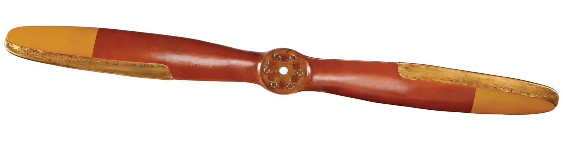 Sporty's Vintage Wooden Flight Airplane Propeller 4 Feet Long Hand Painted and Crafted - Image 1