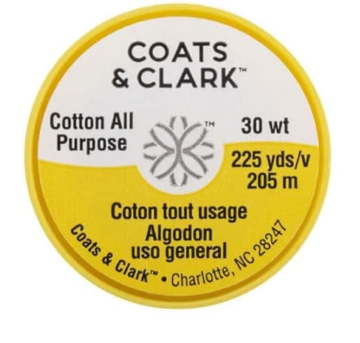 Coats & Clark Cotton All Purpose Sewing Thread 100% Mercerized Cotton 225 Yards Each Spool S970 2 Pack Bundle with 3 Bella's Crafts Needle Threaders (White) thumbnail 6