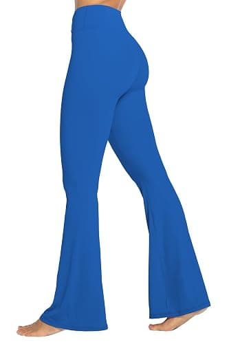 Sunzel Womens Flare Leggings No Front Seam Flare Yoga Pants with Tummy Control Crossover High Waist - 28" / 30" / 32" / 34" thumbnail 2