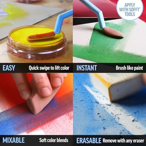 PanPastel Artist Pastels by GOLDEN, Pearl Medium Black (Fine), 2.44” / 62mm Pan Diameter, Professional Artist Pastels, Unique Pan Format (cake-like) thumbnail 4
