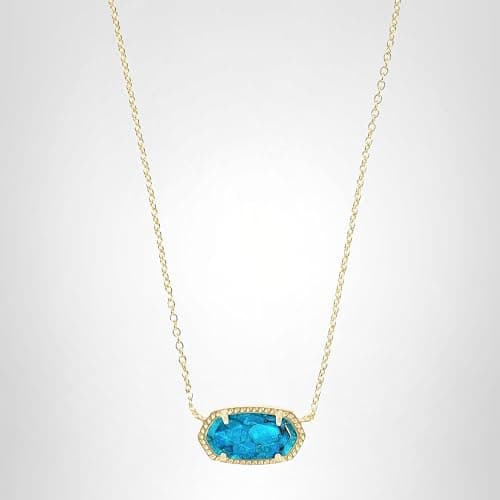 Kendra Scott Elisa Pendant Necklace for Women, Fashion Jewelry, 14k Gold-Plated thumbnail 6