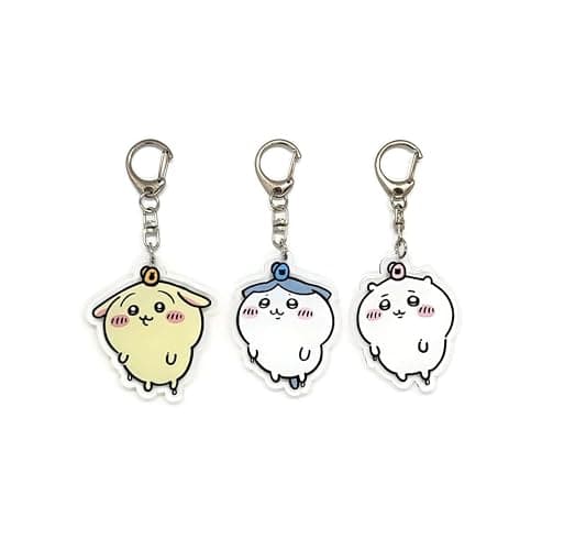 EBTY DREAMS Inc. - Set of 3 Chiikawa Acrylic Keychain Hachiware, Usagi v2 - Image 1