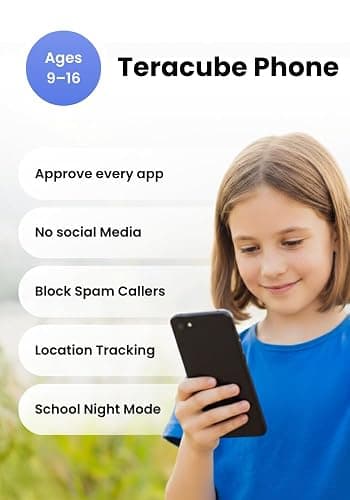 Teracube Thrive Kids Smart Phone – Safe Android Phone for Kids & Teens with Parental Controls, Block/Limit Social Media and Internet, GPS, Talk & Text, Spam Blocker (Monthly Plan Required) thumbnail 8