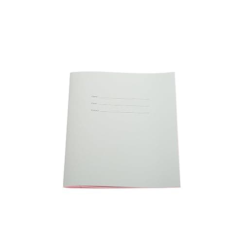 9" x 7" - 7mm Lined Tinted Paper - Exercise Book Grey Cover - Pink - Single Book thumbnail 3
