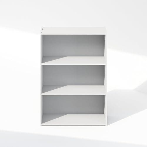 Furinno Reed Closet Organizers and Storage, 3-Tier Reversible Closet Shelves, Closet Organization Shelf, 9.7 x 23.7 x 31.5, for Bedroom, Closet, Plain White thumbnail 6