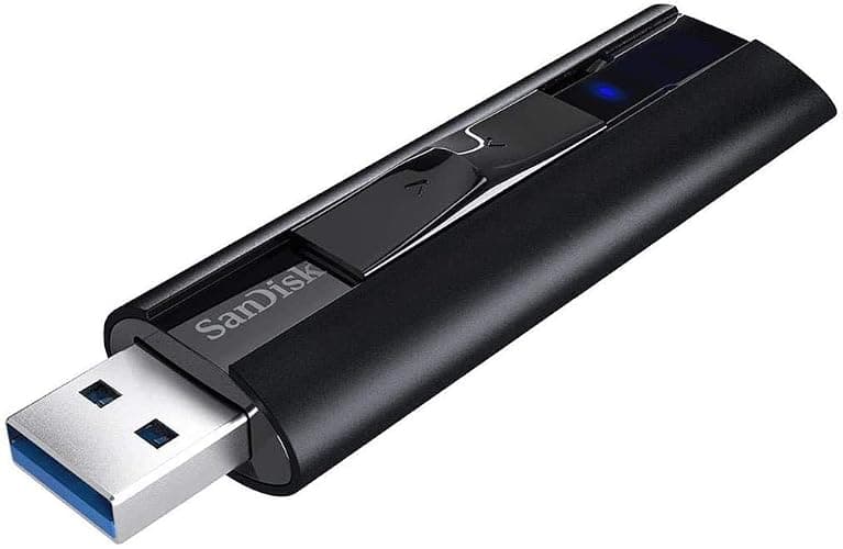 SanDisk 128GB Extreme PRO USB 3.2 Solid State Flash Drive for High Speed Transfer 420MB/s Read Speed - Works with Computers, Laptops (SDCZ880-128G-G46) Bundle with (1) Everything But Stromboli Lanyard thumbnail 2