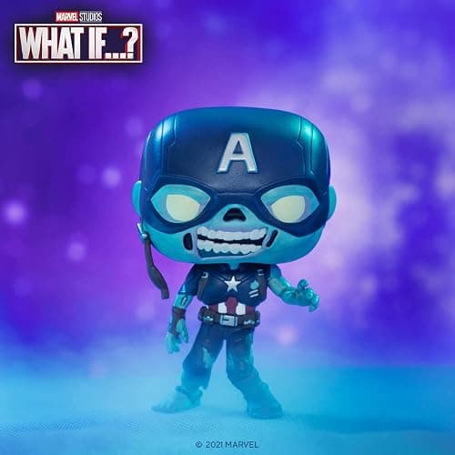 Funko Pop Marvel: What If? - Zombie Captain America Vinyl Bobblehead - Marvel What If - Collectable Vinyl Figure - Gift Idea - Official Merchandise - Toys for Kids & Adults - Superheroes Fans thumbnail 2