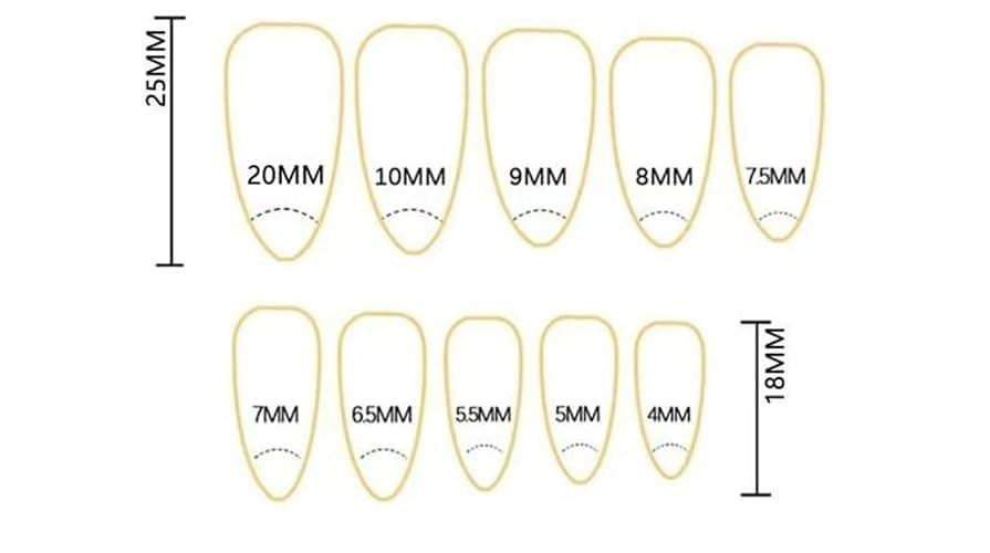Snake Press On Nails - Medium Almond Blue French Tip False Nails with Silver Line Design, 24pcs - Style08 - 24 Fl Oz (Pack of 1) thumbnail 6
