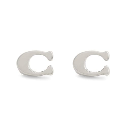 COACH Jewelry Women's Signature C Stud Earrings thumbnail 2