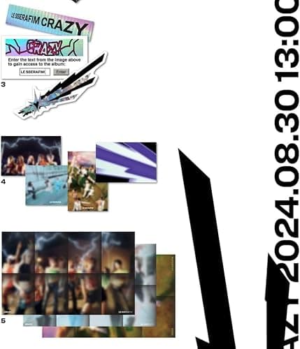 LE SSERAFIM CRAZY 4th Mini Album Standard 3 Ver Set (Vol1 + Vol2 + Vol3) thumbnail 6