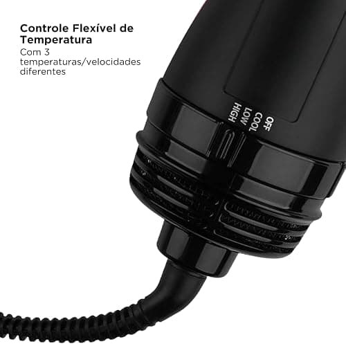 REVLON One-Step Root Booster Round Blow Dryer Brush and Hair Styler - Revive Styles, Boost Roots, and Add Volume to hair with this Hot Air Brush, 1 ½ inch Barrel (Black) thumbnail 8