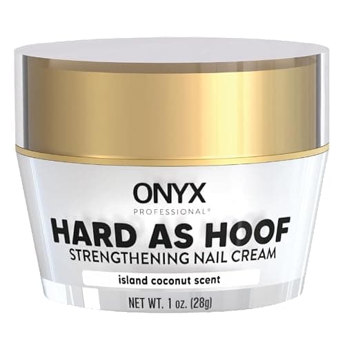 Onyx Professional Hard as Hoof Nail Strengthening Cream, Coconut Scent - Made in USA, Nail Growth and Conditioning Cuticle Cream Stops Splits, Chips, Cracks & Strengthens Nails, 1 oz - Image 1