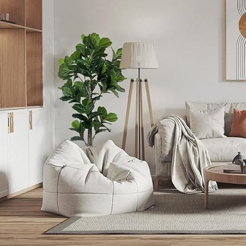 Aveyas 6ft Artificial Fiddle Leaf Fig Tree for Home Decor, 6 Feet Large Faux Plant Fake Ficus lyrata Silk Trees with Pot for Indoor Outdoor House Living Room Office (6 ft Tall) thumbnail 7