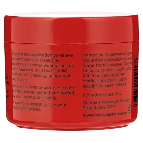 Lucas Papaw Ointment 75g Jar — Fermented Papaya Multipurpose Skin Balm for Dry Skin, Lips, Cracked Heels, Minor Irritations and Everyday Care, Made in Australia thumbnail 4