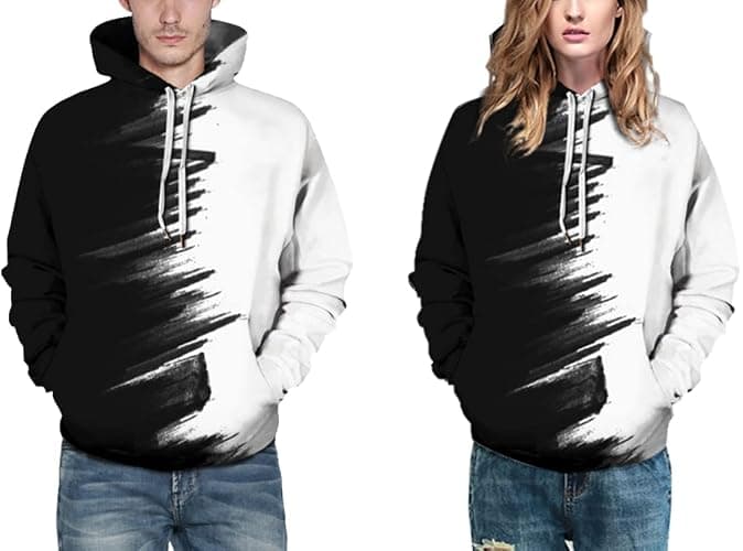 Chaos World Men's Novelty Hoodie Long Sleeves 3D Funny Graphic Print Sweatshirt Pullover thumbnail 4