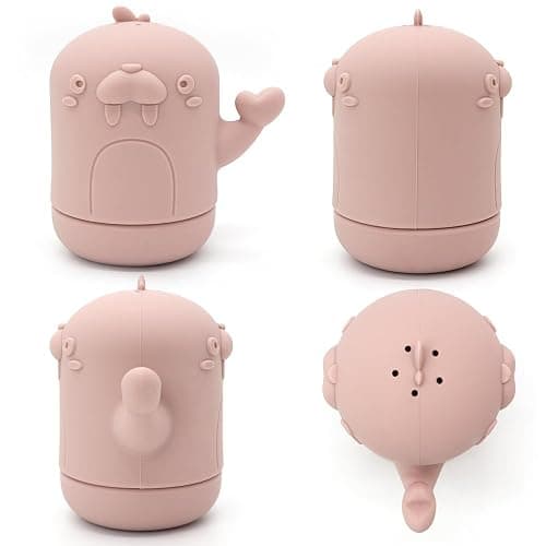 PandaEar 4 Pack Silicone Bath Toys for Babies 0-6 6-12 Months, Mold Free Bathtub Toys for Toddlers Kids Infant, Non Toxic Swimming Shower Toys for Toddlers 1-3 thumbnail 7