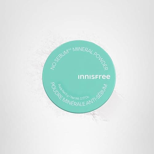 innisfree No Sebum Matte Mineral Powder, Korean Loose Setting Powder for Blurring, Shine Control, Fragrance-Free, Translucent thumbnail 7