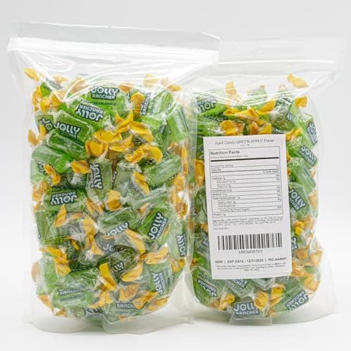 Hard Candy GREEN APPLE Original Flavor 1 lb - Bulk Bag, Individually Wrapped (74 Pieces) thumbnail 8