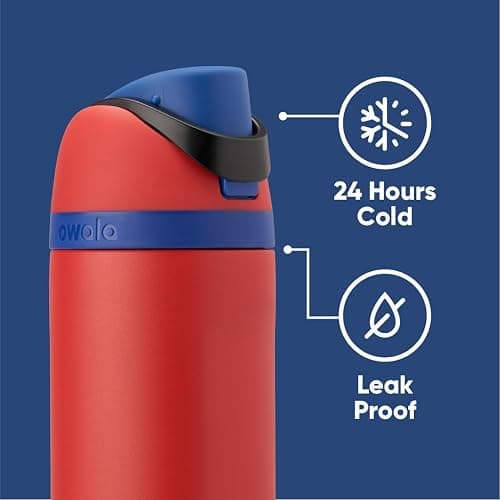 Owala Marvel Potter FreeSip Insulated Stainless Steel Water Bottle with Straw for Sports and Travel, BPA-Free Sports Water Bottle, 24 oz, Spiderman thumbnail 4