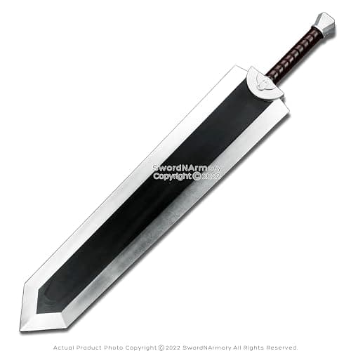 Munetoshi 40” Foam Dragon Slayer Berserker Guts Great Sword Fantasy Anime Cosplay Costume thumbnail 5