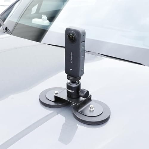 PellKing Magnet Camera Mount for GoPro 13/Insta360 X5/X4/X3,Heavy-Duty Metal Car Magnetic Camera Mount with 360 Degree Rotation Ball Head for Car,Compatible with GoPro Hero 13 12 11 Black 8/7/6/5,Etc thumbnail 8