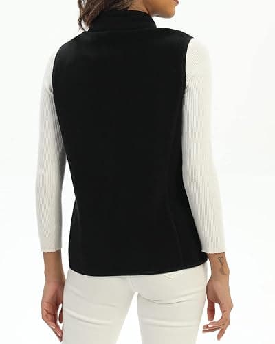 Xeoxarel Women's Fleece Vest with 6 Pockets (XS-2XL) - Small - Black thumbnail 6