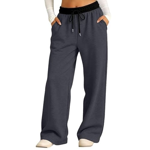 Boys Baggy Sweatpants Straight Leg Athletic Joggers Kids Youth Open Bottom Pants Teen Summer Biker Sweat Pants with Pockets thumbnail 4