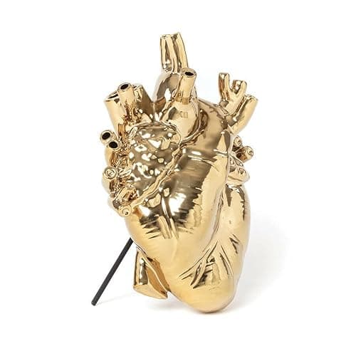 SELETTI "Love in Bloom Gold Vaso Cuore Finitura Oro | Seletti Love in Bloom – Vaso Cuore in Fine PorcellanaLove in Bloom di Seletti è un vaso a forma di cuore che sembra uscito d thumbnail 2