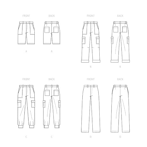 McCall's M8264AA Men's Bermuda Shorts and Cargo Pants Sewing Pattern Kit, Code M8264, Sizes 34-36-38-40-42 thumbnail 4