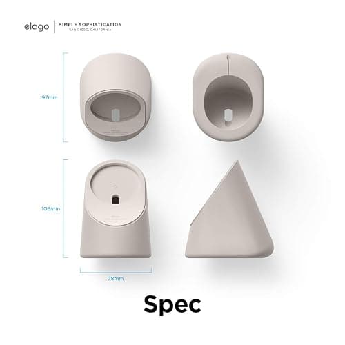 elago MS1 Charging Stand Compatible with MagSafe Charger - Premium Silicone Stand Compatible with iPhone 17/16/15/14/13/12 Series, Designed for iOS Standby Mode [Stone] [Charging Cable Not Included] thumbnail 7