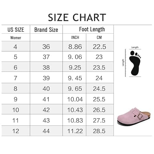 guoluofei Clogs for Women, Womens Clogs and Mules House Slipers with Arch Support and Adjustable Buckle thumbnail 7
