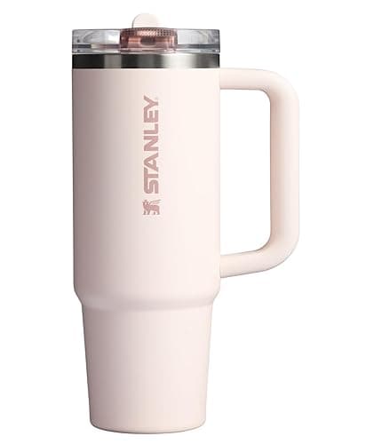 STANLEY Quencher ProTour Flip Straw Tumbler with Leakproof Lid | Built-In Straw & Handle | Cupholder Compatible for Travel | Insulated Stainless Steel Cup | BPA-Free - 30 Ounces - Rose Quartz - Image 1