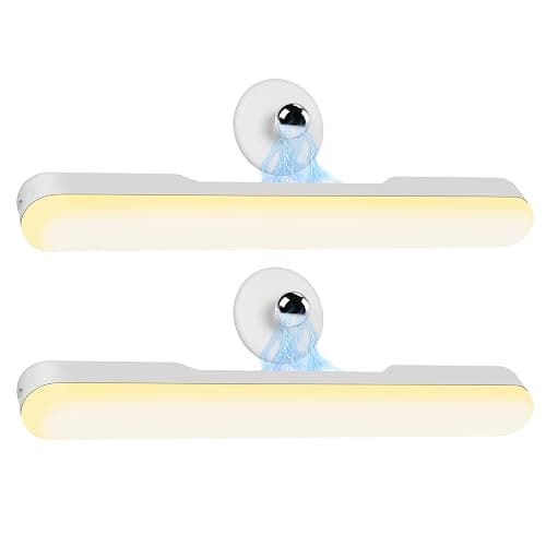cambk Set of 2 Wireless Vanity Makeup Lights for Mirror, Rechargeable LED Stick On Light Bar for Bathroom Mirror with 3 CCT&Adjustable Brightness, Long Battery Life Cordless Light for Vanity Desk thumbnail 8