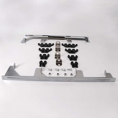 KIPA Chrome Linear Spark Plug Wire Separators Divider Loom Black Valve Cover Fits for Chevy Ford Mopar SBC 265 283 305 350 400 396 thumbnail 6
